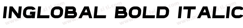 inglobal Bold Italic字体转换